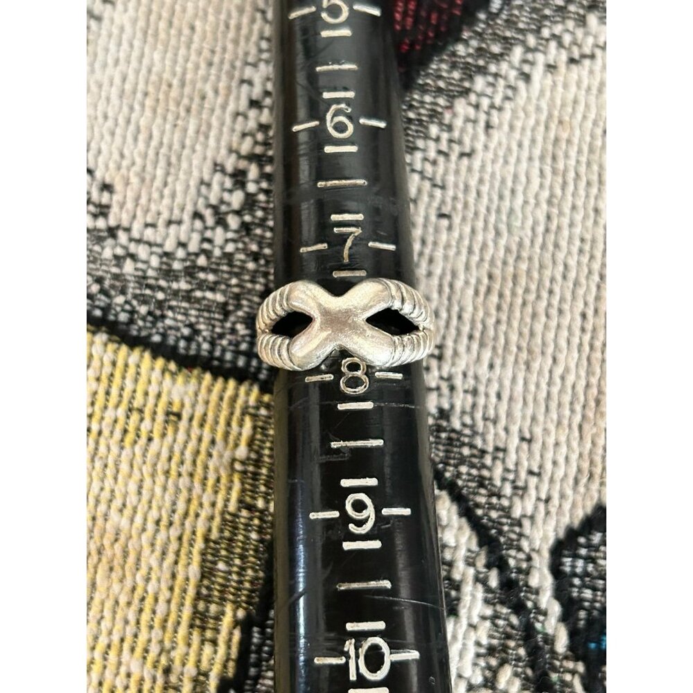 925 Silver X Ring - image 4